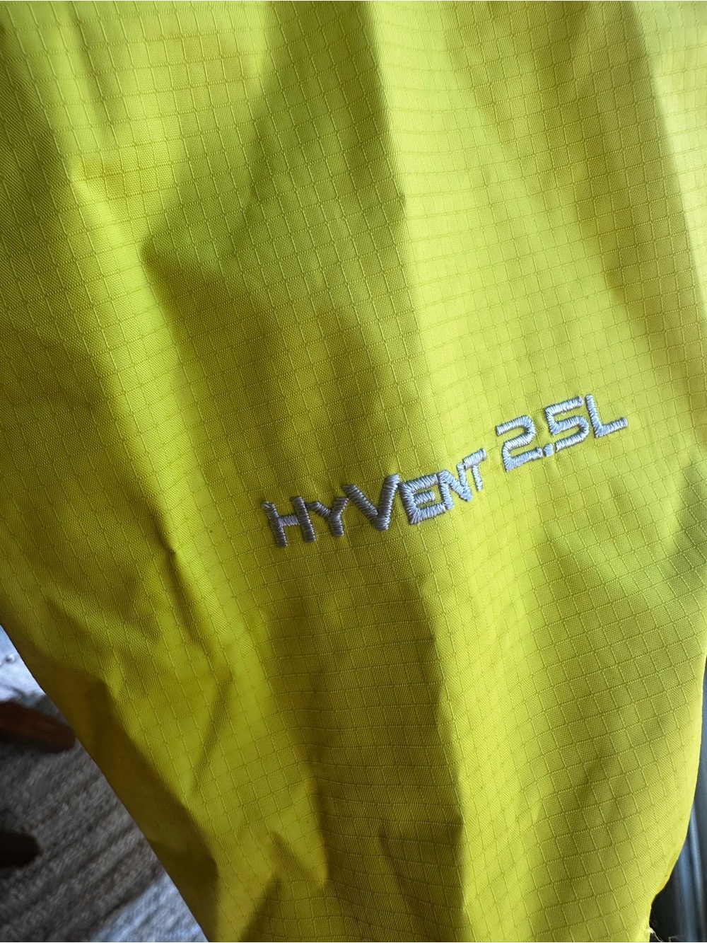 The NorthFace Venture Waterproof Rain Jacket, Yellow, Style A57Y - Picture 6 of 8